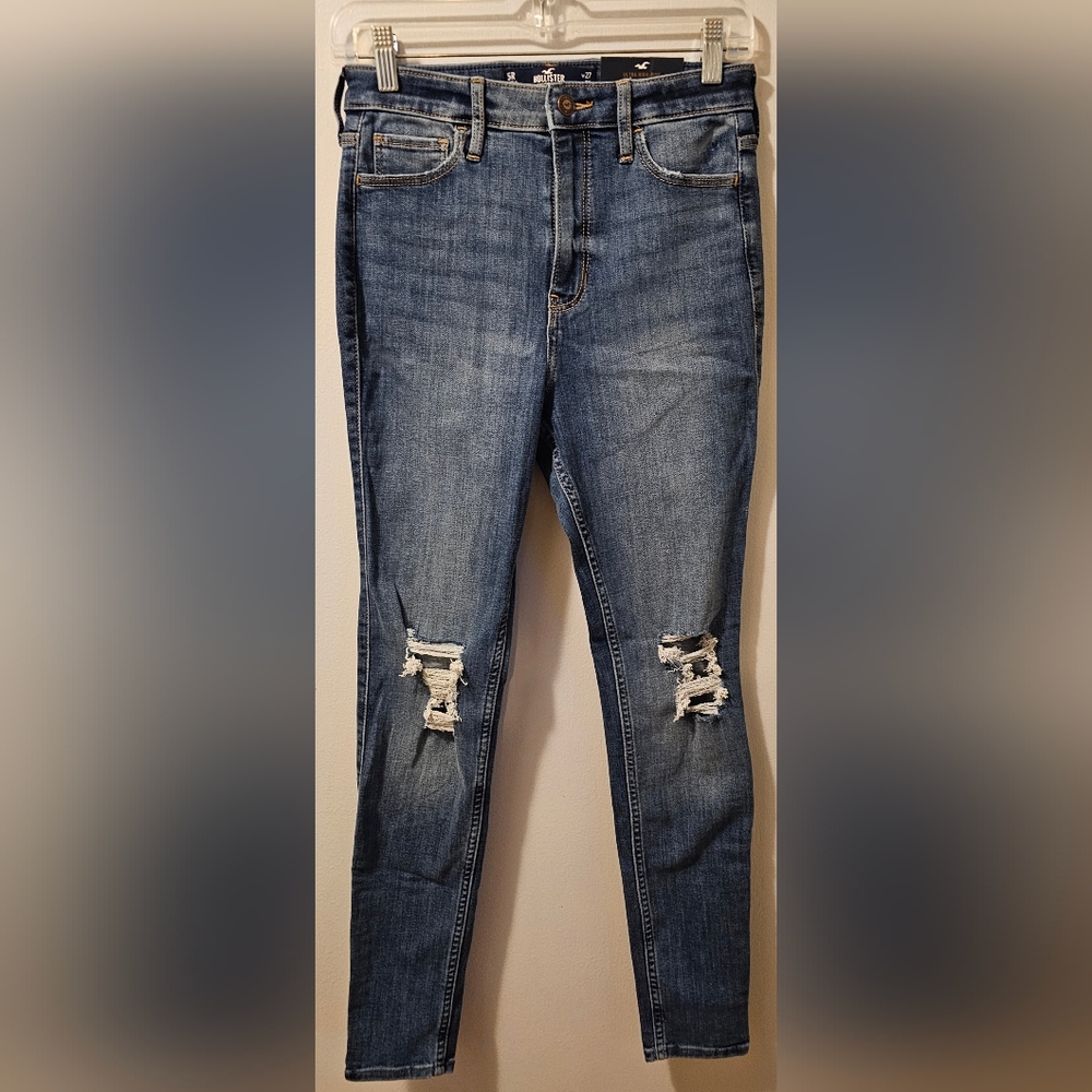 Hollister Ultra High-rise Super Skinny Stretch Jeans Women's Size 5R 27x28 NWT